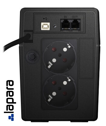 Parte trasera de Sai interactivo 850 Va Lapara LA-VST-650LCD